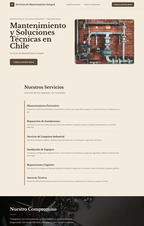 Diseño web Mantención Integral para tu empresa