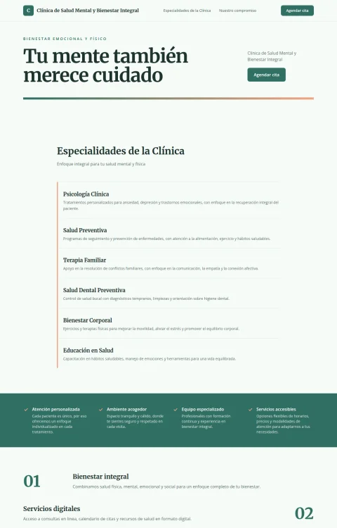 Diseño web Salud Mental para tu consulta