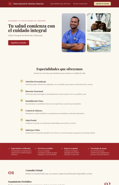 Diseño web Nutrición y Bienestar para tu consulta