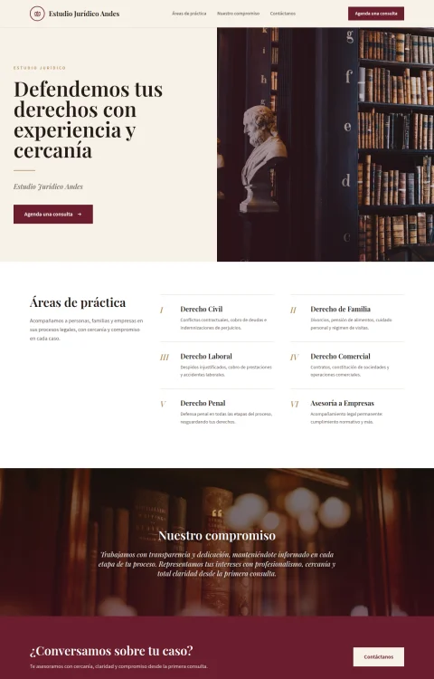 Diseño web Biblioteca Jurídica para tu estudio