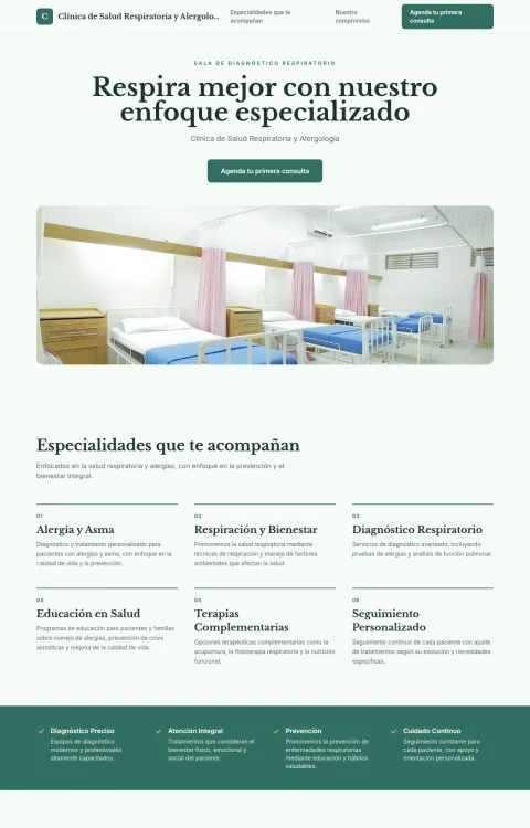 Diseño web Respira Mejor para salud