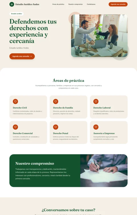 Diseño web Asesoría Jurídica para tu estudio