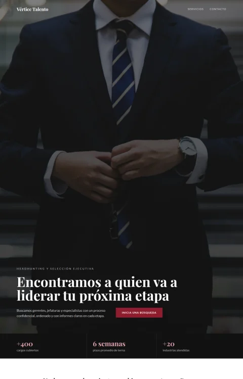 Diseño web Búsqueda Ejecutiva para consultores