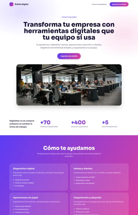 Diseño web Pulso Digital para consultores