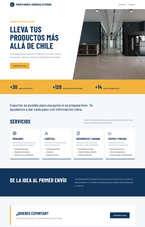 Diseño web Ruta Global para consultores