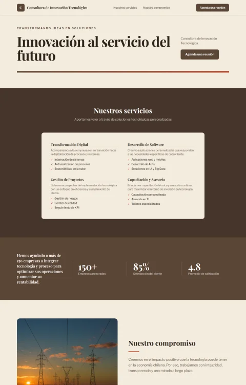 Diseño web Nexo Innovador para consultores