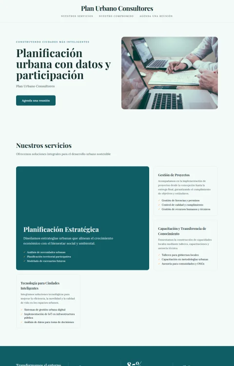 Diseño web Trazo Urbano para consultores
