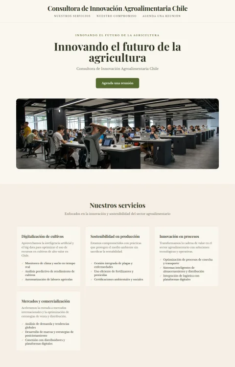 Diseño web Campo Innovador para consultores