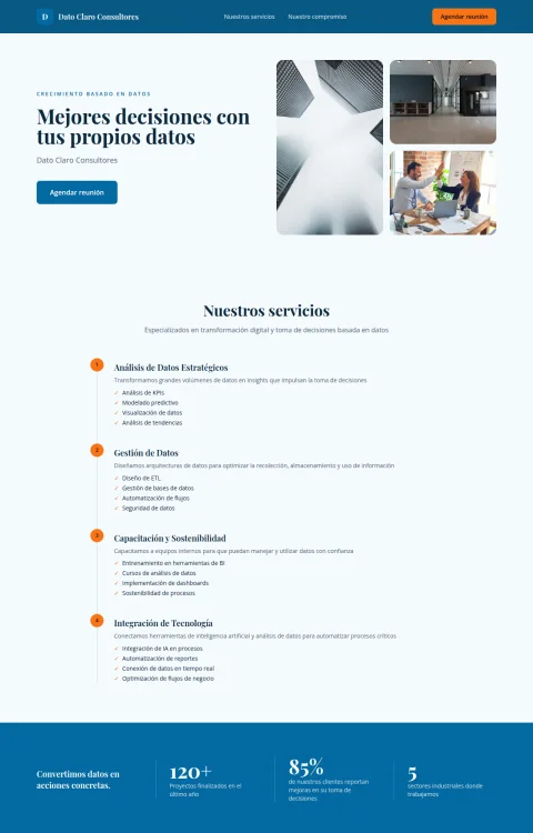 Diseño web Datos Claros para consultores