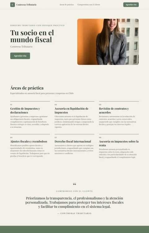 Diseño web Rigor Tributario para legal