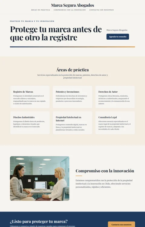 Diseño web Marca Protegida para legal
