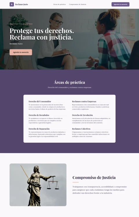 Diseño web Consumidor Informado para legal