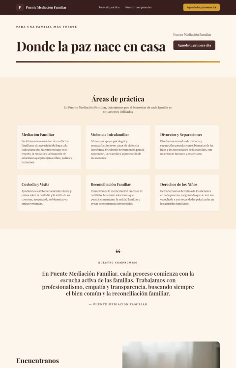 Diseño web Mediación Serena para legal