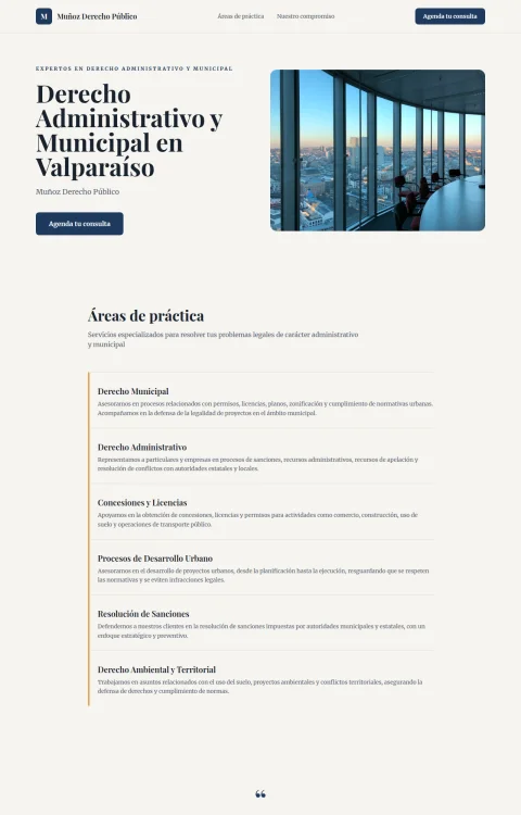 Diseño web Derecho Público para legal