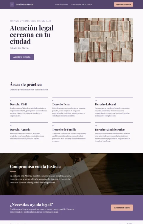Diseño web Estudio de Provincia para legal