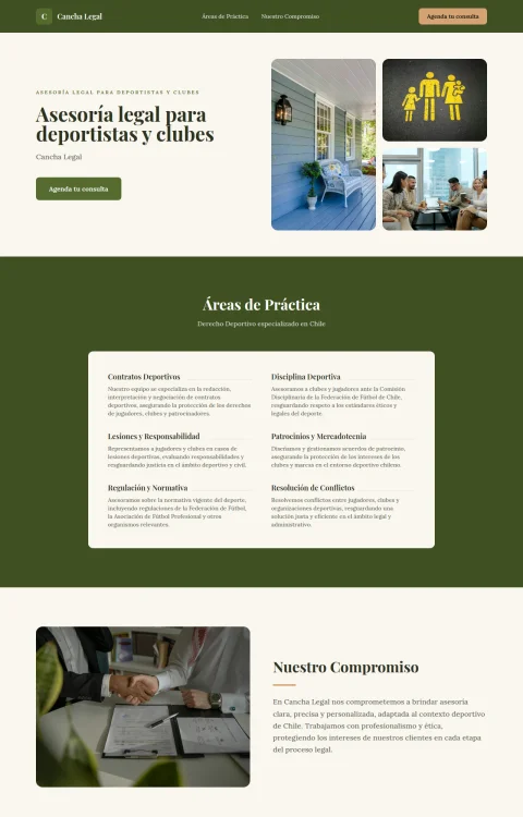 Diseño web Cancha Legal para legal