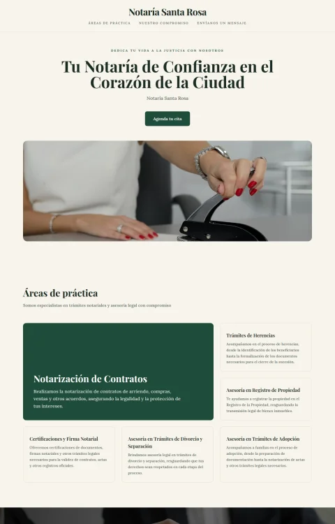 Diseño web Notaría de Barrio para legal
